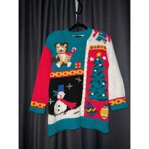 Ugly Christmas Sweater Vintage Xmas Size Medium